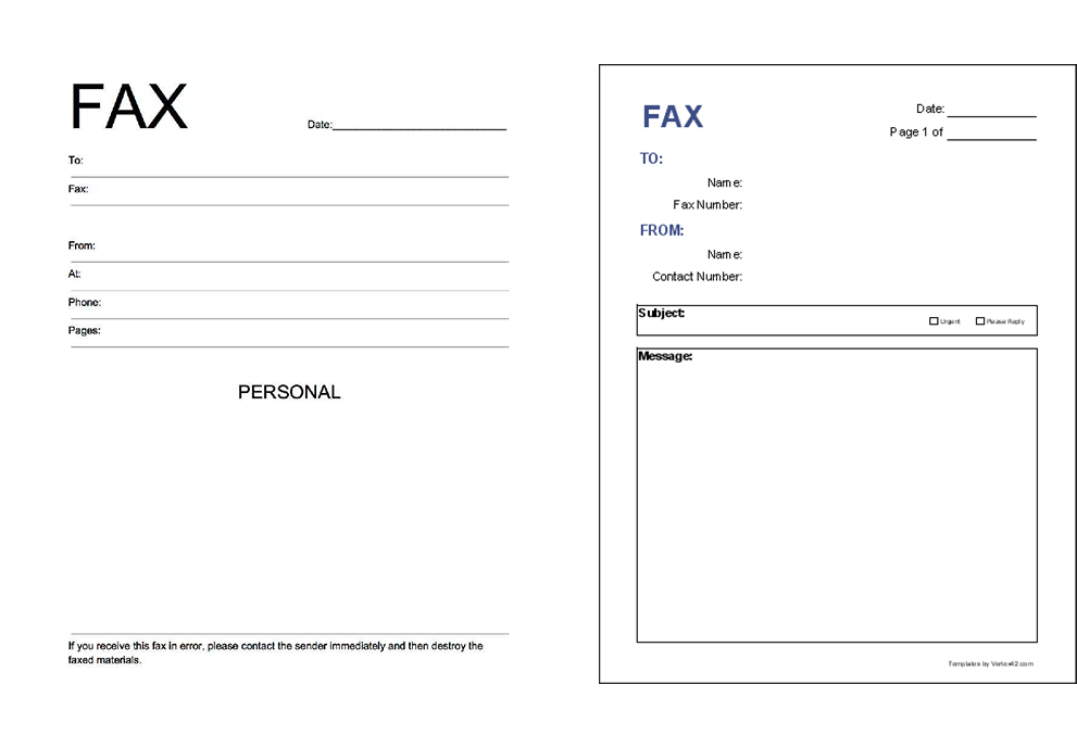 how to make cover letter for fax