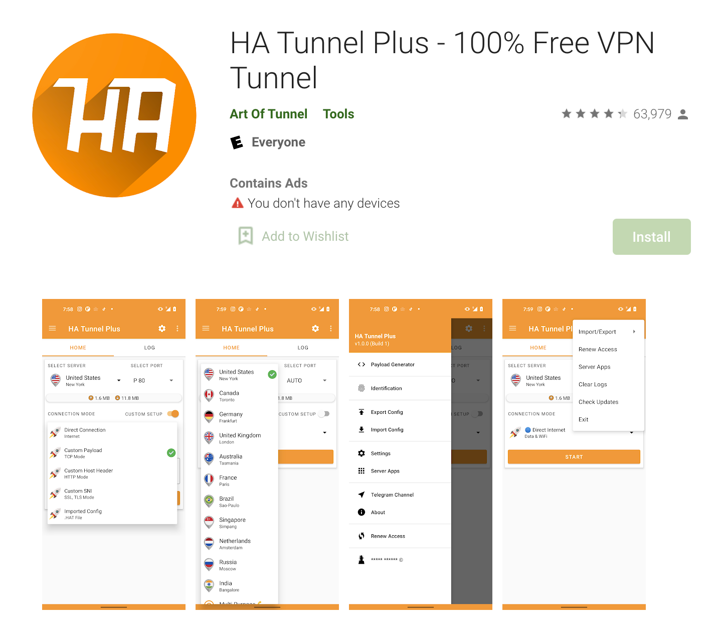 ha tunnel plus app