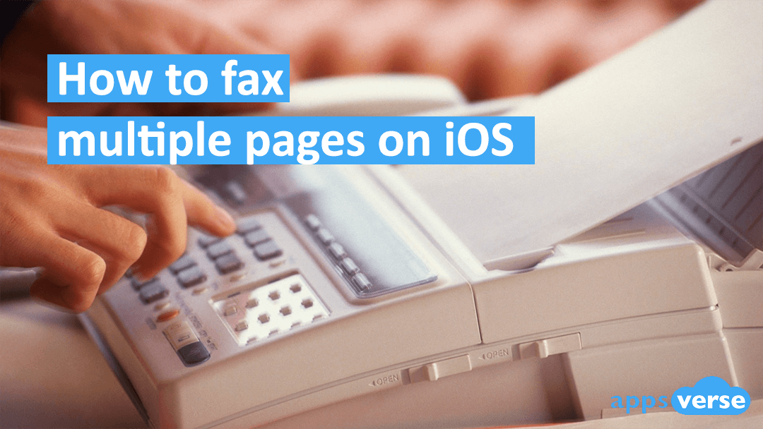 How to fax multiple pages on iOS