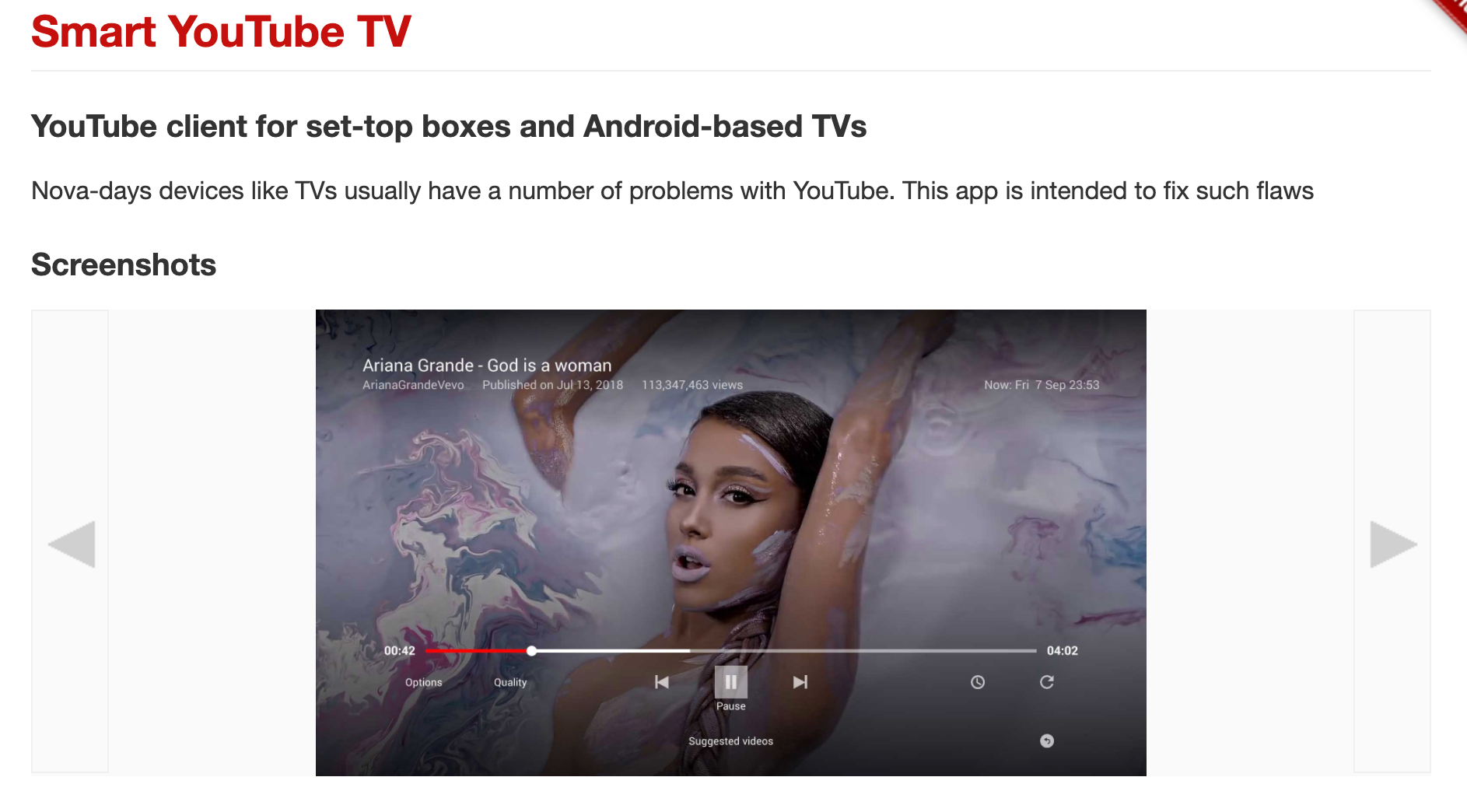 Smart Youtube TV Review: YouTube streaming on TV and Android